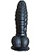 LZYAA Realistic Dildo Safe Soft Silicone Material Adult Sex Toys Penis 2 Balls Strong Suction Cup Hands-Free Play Discreet Package(Black)