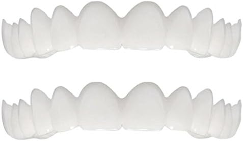 Mouth Trays for Teeth WHITENING/Gel Bleach, THERMOFORMING Gum Shield by Kingko (2Pcs Simulation Braces)