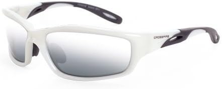 12 Pack Crossfire 2243 Infinity Safety Glasses Silver Mirror Lens - Pearl White Frame by Crossfire