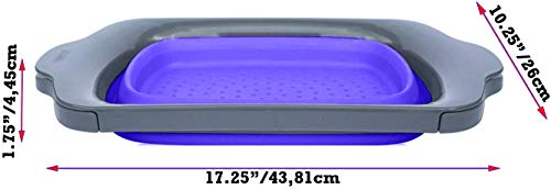 image for Collapsible Kitchen Colander - Over the Sink Kitchen Strainer By Comfi