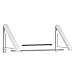 mDesign Expandable Metal Wall Mount Clothes Air Drying Rack - for Indoor Air Drying and Hanging Clothing, Towels, Lingerie, Hosiery, Delicates - Great for Laundry Room, Bathroom, Utility Area - White