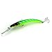 Maoko 10pcs Plastic Minnow Fishing Lures Baits Deep Diver Sinking Bass Crankbaits with 3d Eyes Two VMC Treble Hooks 6.1