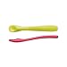 Spuni - First Baby Spoon for 4 Months Onwards, Neon Green and Playful Pink, 2 Pack
