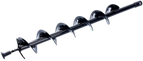 4" Inch Wide Skid Steer Drill 30" Inch Auger Post Hole Digger Bit Carbon Steel