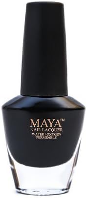 MAYA Cosmetics Nail Polish, Black Seed, 0.4 oz
