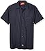Dickies Men's Short Sleeve Industrial Work Shirt, Dark Charcoal, X-Large