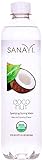 Sanavi Organic Sparkling Spring Water, Coconut, 17 fl. oz., 12 Count