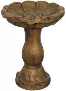 ANGELO DECOR INTERNATIONAL ROSETOWN BIRDBATH