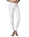 Yogareflex Women's Active Yoga Running Pants Workout Leggings – Hidden Pocket , White , Large