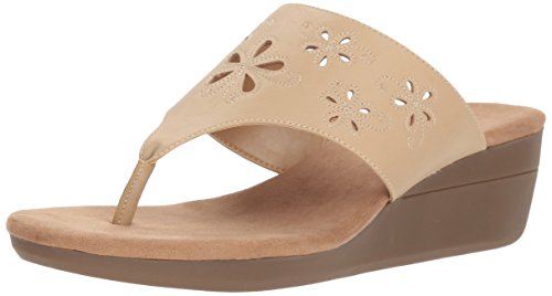 Aerosoles A2 by Women's Air Flow Wedge Sandal, Light Tan, 7.5 M US