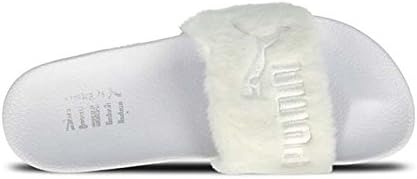 Fenty Puma X Rihanna Leadcat Fur Slide Women's Sandals (9 B(M) US, white)