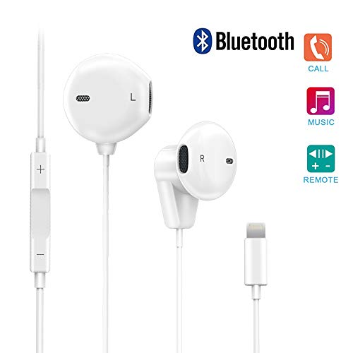 Actor Lightning Earphones,with Microphone Earbuds Stereo Headphones and Noise Isolating Headset Made for IP 7/7 Plus iP8/8Plus / X (Bluetooth Connectivity) Earphones