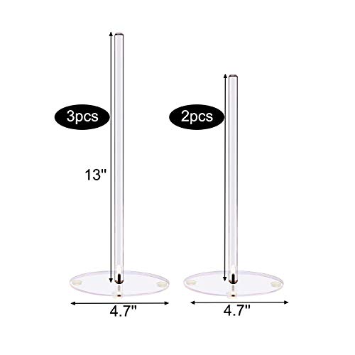 image for DYCacrlic Acrylic Donut Stands - Doughnut Stand Tower - Clear Donut Ba