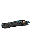 Klair Black Nylon Cloth Center Chain Inner Warmed Sleeping Bag [Premium Quality]