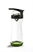 Full Circle Wherever Water Cucumber Infuser 20-Ounce Glass Bottle, Cucumber Green