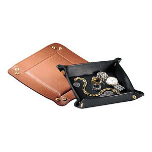 Royce Leather Travel Valet Tray 923-5 (Tan)