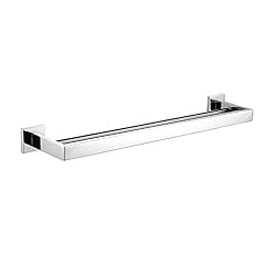 See Leyden Wall Mount Chrome Finish Stainless Steel Material 24 Inch Double Towel Bar Bathroom Accessory Details