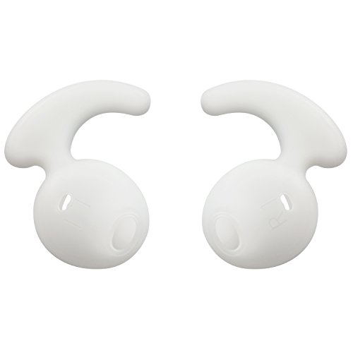 20 Pieces Silicone Earbud Covers Teemade Replacement Ear Hooks Tips Silicone Ear Gels Buds for Samsung Galaxy S7/S7 Edge /S6/S6 Edge Sports Earbuds (White)
