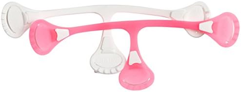 Snappi Cloth Diaper Fastener, Dayglo Pink Plus White, Size 1