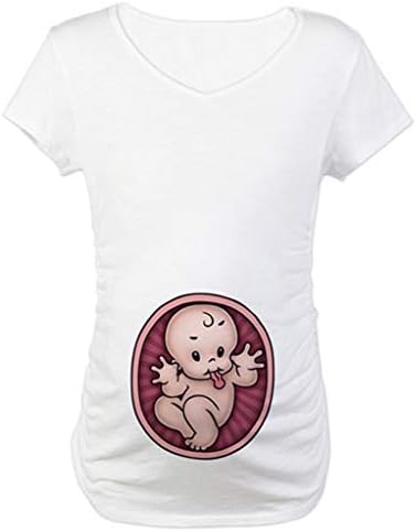Women Maternity Funny T Shirts Breastfeeding Tees Tops Pregnancy Short Sleeve Tunics Nursing Cute Baby Print Blouse Clothes