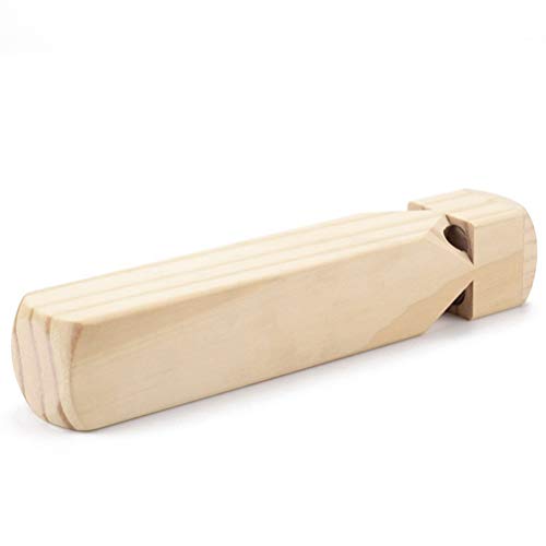 NUOBESTY 2 Pcs Wooden Train Whistle Musical Toy for Kids