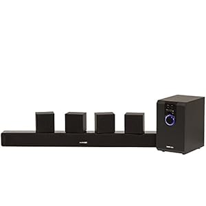 Sharper Image 5.1 Home Theater System With Subwoofer, Sound Bar & Satellite Speakers, Home Theater in a Box Surround Sound System (Worry-Free 12-Month Warranty Included) 31 2BpZq2PI7L