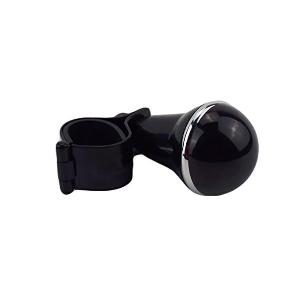 Black-Steering-Wheel-Spinner-Handle-Auto-Heavy-Duty-Suicide-Knob-Car-Solid