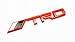 3D TRD Red Plastic Logo Emblem Sticker Decal Badge Trunk
