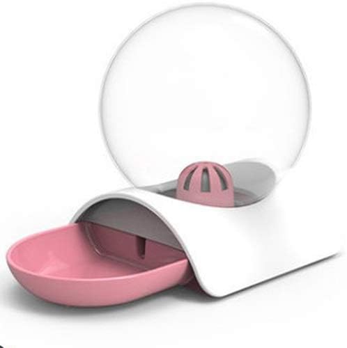 Kdrirad 2.8L Automatic Pet Dog Feeder Fountain Large Drinking Bowl for Cat Pets Water Dispenser, Bubble Automatic Cats Water Fountain (Color : Pink)