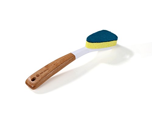 Full Circle Laid Back 2.0 Dish Sponge with Bamboo Handle & Replaceable Head