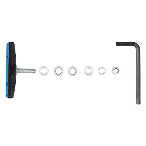 WBCBEC Bike Brake Pads Set, 3 Pairs Road Mountain Bicycle V-Brake Blocks Shoes with Hex Nut and Shims - Thumbnail 5