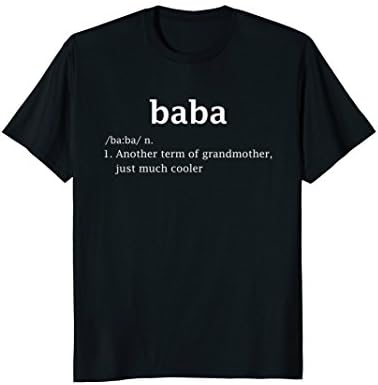 Baba Definition Funny Serbian Grandma Mother Day Gifts Shirt