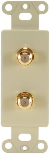Wired Home WPD81I Double F-81 Wall Plate Insert Ivory