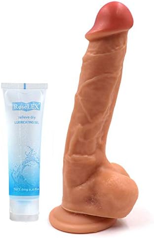 9 Inch Realistic Real Soft Dîldɔ Waterproof Tools for Women Female with Lube
