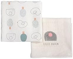 10 Pcs Baby Handkerchief Gauze(Dual texture type5pcs+Oxford texture type5pcs) Bath Wash Cloths Bibs Towels (Baby Garden)
