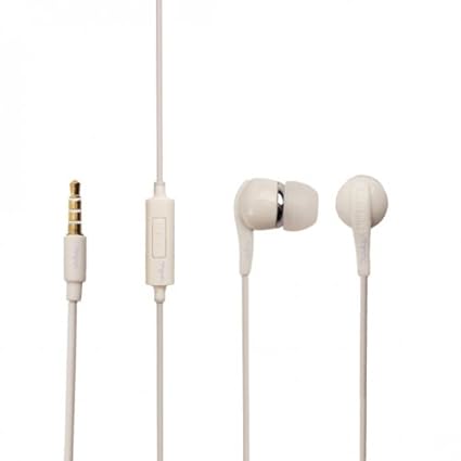 Original Samsung Headset EHS60 in Weiss Weiß für Samsung Galaxy A3 (2016) SM-A310 InEar In-Ear Kopfhörer Ohrhörer 3,5mm Steck