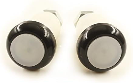 CLighting 2pcs bicycle MTB bike Bar End Plugs Cycling Handlebar Grips Handlebar Cap End Plug LED Warning Lights Running Lights-Black