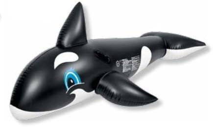 75" Whale Rider Inflatable Swimming Pool Float Toy