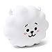 BT21 RJ Character Plush Figure Decorative Throw Pillows Sofa Cushion, 15 x 12.2 Inches, White