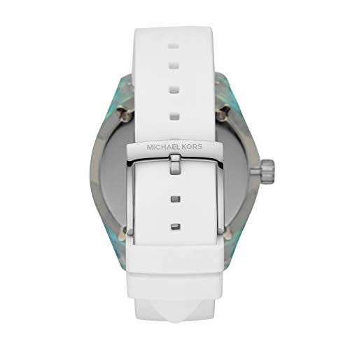 Michael-Kors-Damen-Analog-Quarz-Uhr-mit-Silikon-Armband-MK6679