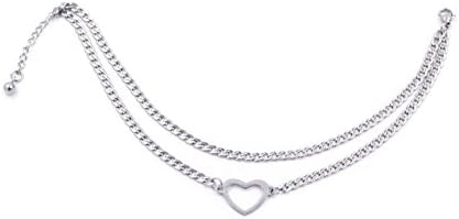 Korway Jewelry Never tarnish stainless steel anklets 9 inch, 10 inch, 11 inch for women girl K05