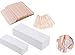 Premium 800-Pcs Wax Strips & Sticks Kit | 400 x Non-Woven Waxing Strips & 400 x Smooth Wooden Hair Removal Applicator Sticks Spatulas | Perfect For Face & Body Skin | Easy-To-Use & Convenient Set