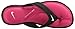 Nike Women's Ultra Comfort Thong Athletic Sandal, Black/White/Vivid Pink, 9 B US