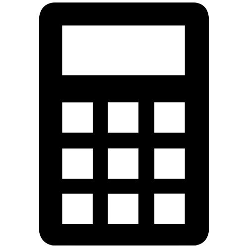 Calculator Decal Sticker PEEL and STICK Graphic Sticker Decorative Bumper Window