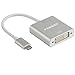 USBC to DVI Adapter, FEMORO USB 3.1 Type C(Thunderbolt 3 Compatible) to DVI Adapter for 2016/2017/2018 MacBook Pro Chromebook Pixel Yoga 910/920 Samsung S8/S9- Aluminum.