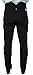 Historical Emporium Men's High Waist Classic Canvas Trousers, Victorian Western Pants with Suspender Buttons 36 Black