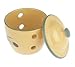 Cooks Innovations Ceramic Garlic Keeper - Hand Painted With Decorative Olive Design - Yellow & Green