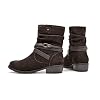 VJH-confort-Womens-Mid-Calf-BootRound-Toe-Low-Heel-Comfort-Slouchy-Bootie-with-Side-Zipper-Buckle-Strap