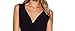 Sarin Mathews Women's Cowl Neck Ruched Sleeveless Sexy Blouse Stretch Tank Tops Black L