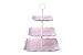 3-Tier Porcelain Cupcake Stand/Wedding Cake Stand ,Square Serving Platter, by HITFUN